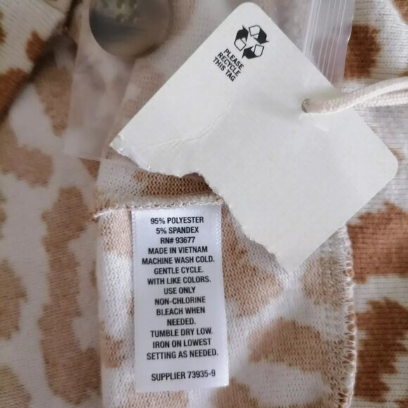 A.N.A. A New Approach Women's Brown-Beige Drop Shoulder Cardigan Sweater Size XL - Picture 6 of 6